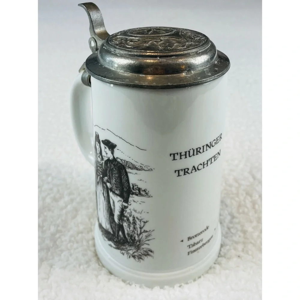 (VTG) German Beer Stein Lidded Mug